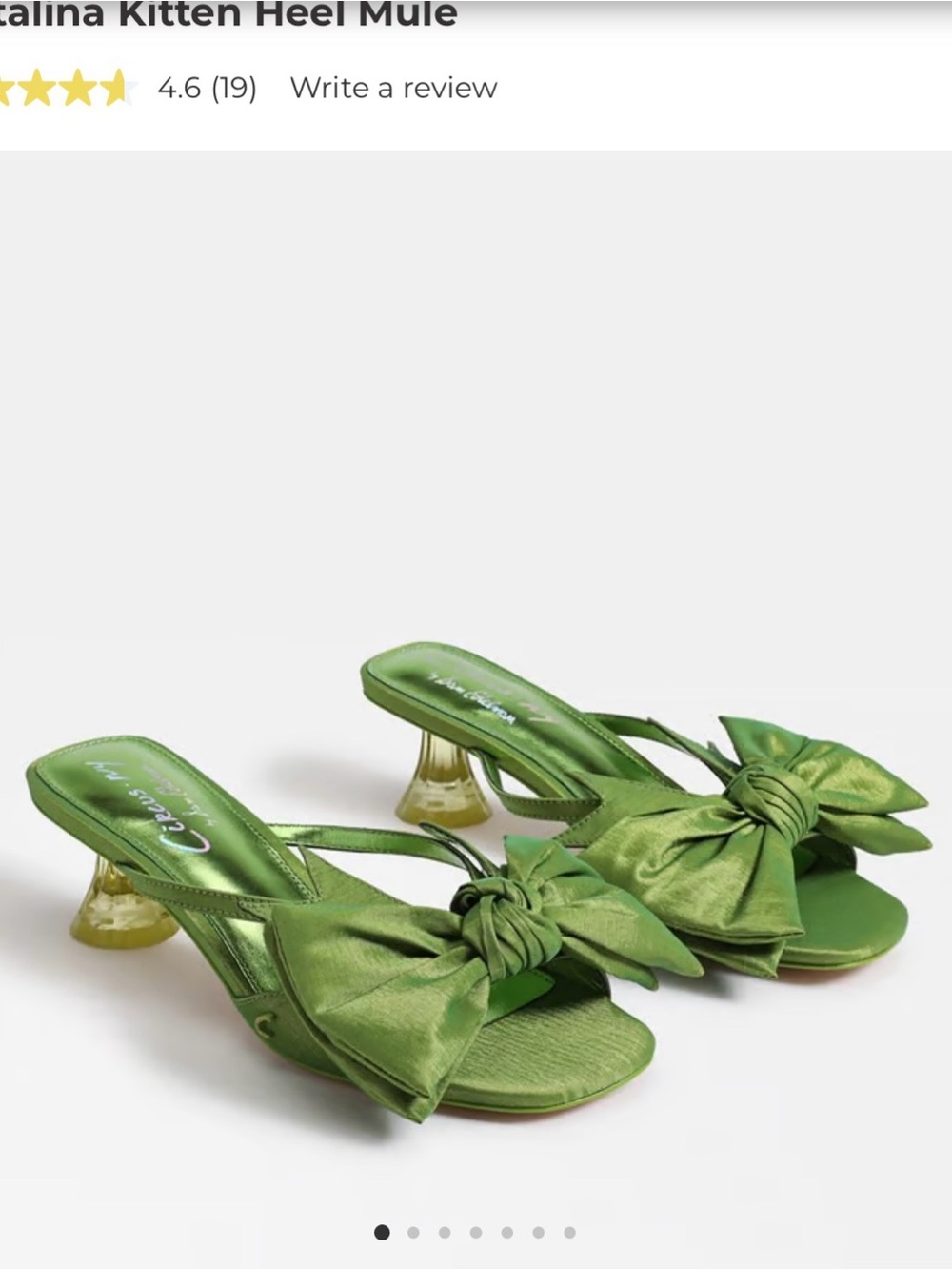 CIRUS NY by SAM EDELMAN green kitten heels